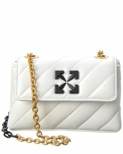 Brand new 🔔 OFF WHITE 👩 women Off-White Jackhammer 17 Leather Shoulder Bag 🎉