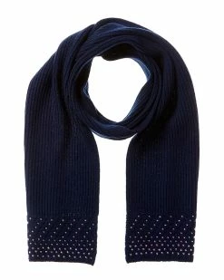 Best reviews of ⭐ women Forte Cashmere Texture Stitch Studded Wool & Cashmere-Blend Scarf 🔥