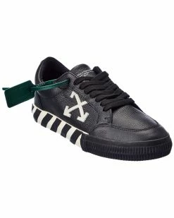 Best Sale 🎁 Off-White™ men Off-White Low Vulcanized Leather 👟 Sneaker 💯