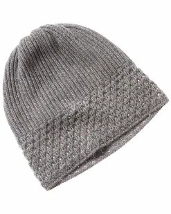 Hot Sale 🎉 women Forte Cashmere Texture Stitch Studded Cashmere Hat 🌟