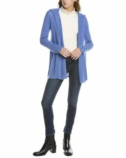Cheap 😀 women Forte Cashmere Open Front Cashmere Cardigan 👍