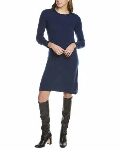 Cheap 🎉 women Forte Cashmere Crewneck Cashmere Sweaterdress 🎁