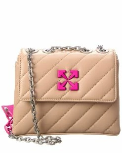 Promo 👍 OFF WHITE 👩 women Off-White Jackhammer 19 Leather Shoulder Bag 🥰