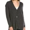 Wholesale ✨ women Forte Cashmere Cable Boyfriend Wool & Cashmere-Blend Cardigan 🤩