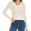 Cheap 🥰 women Forte Cashmere Basic V-Neck Cashmere Sweater ⌛
