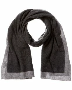 Deals 😍 women Forte Cashmere Contrast Trim Oversized Cashmere Scarf 🔥