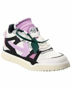 Hot Sale ❤️ OFF WHITE 👩 women Off-White Midtop Sponge Leather 👟 Sneaker 🔥