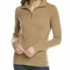 Top 10 👏 women Forte Cashmere Quarter-Zip Cashmere Sweater 🌟