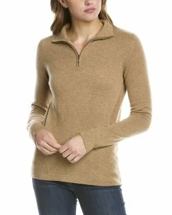 Top 10 👏 women Forte Cashmere Quarter-Zip Cashmere Sweater 🌟