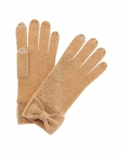 New 👍 women Forte Cashmere Bow Cashmere Gloves 😀