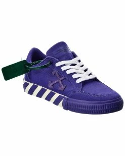 Top 10 🛒 OFF WHITE 👩 women Off-White Low Vulcanized Canvas 👟 Sneaker 😉