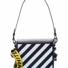 Buy ❤️ Off-White™ 👩 women Off-White Diag Stripe Leather Shoulder Bag ❤️