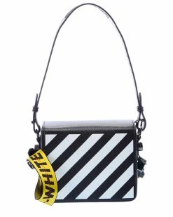 Buy ❤️ Off-White™ 👩 women Off-White Diag Stripe Leather Shoulder Bag ❤️
