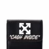 Cheapest 😀 OFF WHITE 👩 women Off-White Jitney Quote Print Leather Coin Purse 🔥