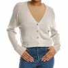 Best reviews of 🌟 women Forte Cashmere Cropped Cashmere Cardigan 🎁
