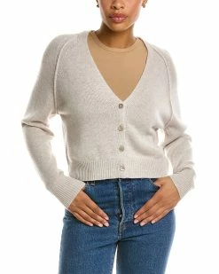 Best reviews of 🌟 women Forte Cashmere Cropped Cashmere Cardigan 🎁
