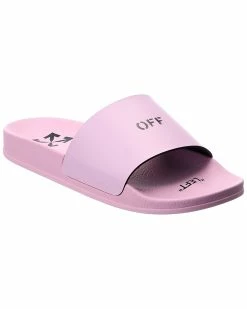Budget 🥰 OFF WHITE 👩 women Off-White Off Stamp Rubber Slide 😀