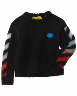 Hot Sale 🛒 OFF WHITE kids Off-White Wool & Alpaca-Blend Sweater 😉