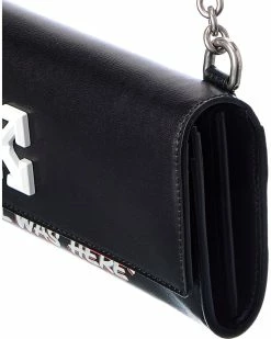 Buy 🌟 OFF WHITE 👩 women Off-White Jitney Quote Print Leather Wallet On Chain ⌛ -US Off-White Sales 2022 4d63801108f24f68ae1fec243f2cacdd 1080x