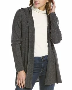 Flash Sale 😀 women Forte Cashmere Hooded Cashmere Cardigan 🔔