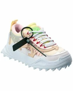 Top 10 ✔️ OFF WHITE 👩 women Off-White Odsy 1000 Leather & Mesh 👟 Sneaker 🎉