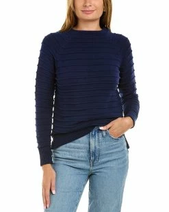 Brand new ✔️ women Forte Cashmere Raised Stripe Sweater 💯