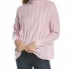 Hot Sale 🎁 women Forte Cashmere Wide Rib Funnel Cashmere Pullover 🤩