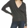 Cheap 🎉 women Forte Cashmere Drape Surplice Cashmere Sweater 👏