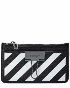 Cheap 😍 OFF WHITE 👩 women Off-White Binder Leather Card Case 💯