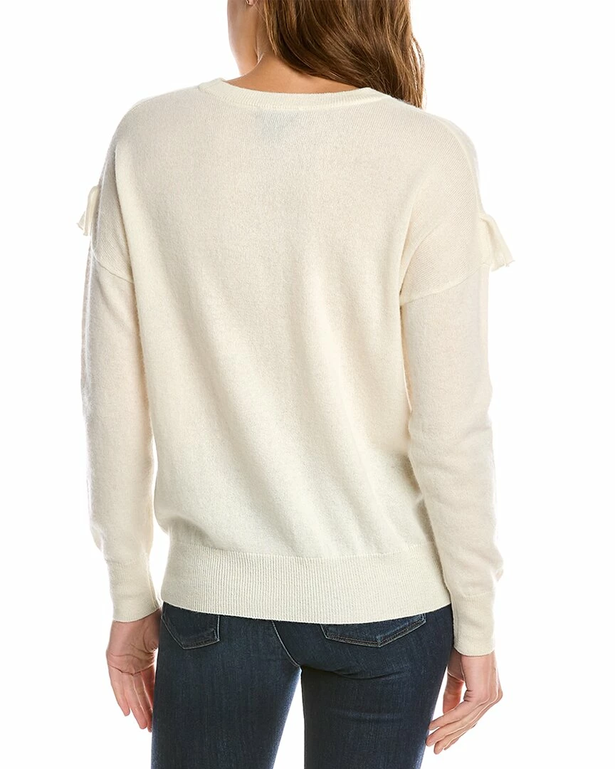 Flash Sale 🛒 women Forte Cashmere Ruffle Trim Cashmere Sweater 🤩 2 Flash Sale 🛒 women Forte Cashmere Ruffle Trim Cashmere Sweater 🤩 - Image 2
