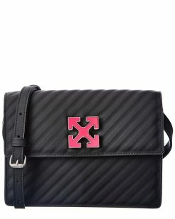 Buy ⭐ Off-White™ 👩 women Off-White Jitney 2.0 Leather Shoulder Bag 🔥