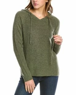 Buy 🛒 women Forte Cashmere Ribbed Cashmere Pullover ✔️