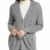 Outlet 🔥 women Forte Cashmere Ribbed Cashmere Boyfriend Cardigan 💯