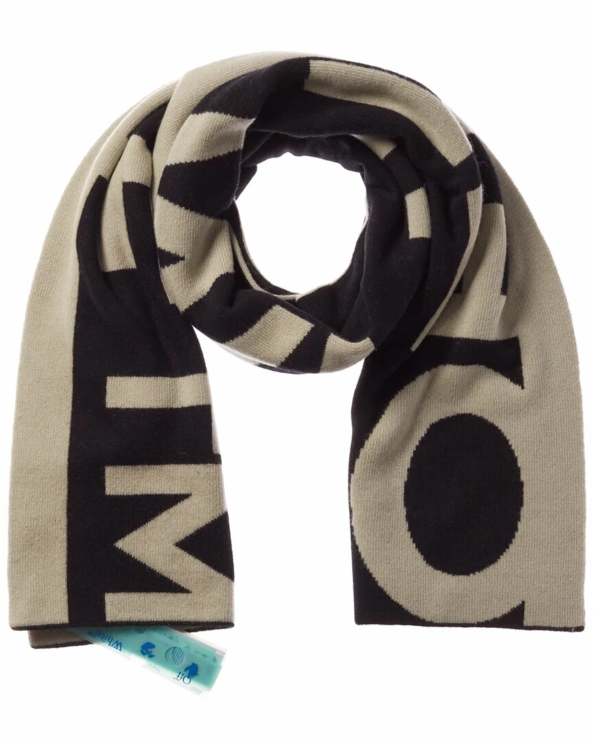 Best Sale 🤩 Off-White™ 👩 women Off-White Logo Wool Scarf 😀 1 Best Sale 🤩 Off-White™ 👩 women Off-White Logo Wool Scarf 😀