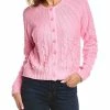 Best reviews of ⌛ women Forte Cashmere Crop Bobble Cardigan 🥰