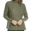 Coupon 🧨 women Forte Cashmere Wide Rib Funnel Cashmere Pullover ⭐