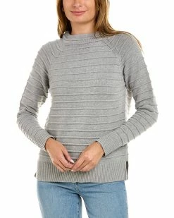 Budget ❤️ women Forte Cashmere Raised Stripe Sweater 🔔