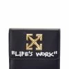 Flash Sale 🌟 OFF WHITE 👩 women Off-White Jitney Leather French Wallet 🔥