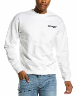 Buy ⌛ Off-White? men Off-White Logo Crewneck Sweatshirt 🥰