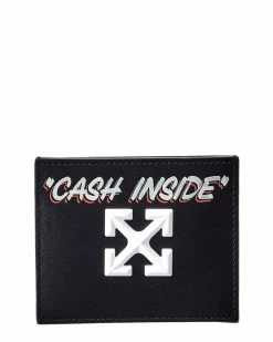 Best deal 👏 OFF WHITE 👩 women Off-White Jitney Simple Leather Card Case 💯