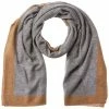 Outlet 🔔 women Forte Cashmere Contrast Trim Oversized Cashmere Scarf ⭐