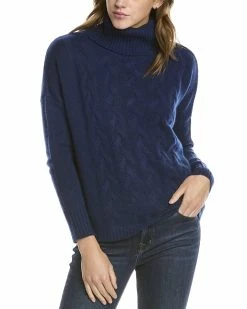 Cheap ✨ women Forte Cashmere Easy Cable Cowl Cashmere Popover 😍