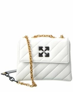 Brand new 🥰 OFF WHITE 👩 women Off-White Jackhammer 19 Leather Shoulder Bag ❤️