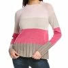 Brand new 🎁 women Forte Cashmere Wide Stripe Cashmere Sweater 🔔