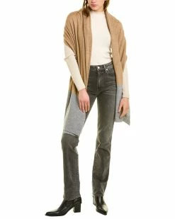 Flash Sale 🔥 women Forte Cashmere Colorblock Cashmere Wrap 😀