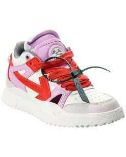 Best Pirce 🎉 OFF WHITE 👩 women Off-White Midtop Sponge Leather 👟 Sneaker 🌟