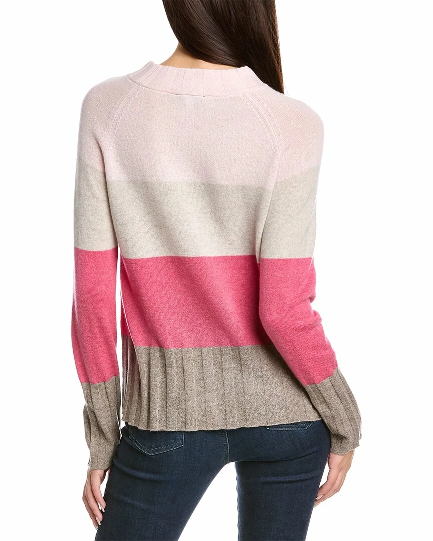 Brand new 🎁 women Forte Cashmere Wide Stripe Cashmere Sweater 🔔 2 Brand new 🎁 women Forte Cashmere Wide Stripe Cashmere Sweater 🔔 - Image 2