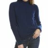 Cheapest 🎁 women Forte Cashmere Center Front Seam Funnel Neck Cashmere Sweater ⌛