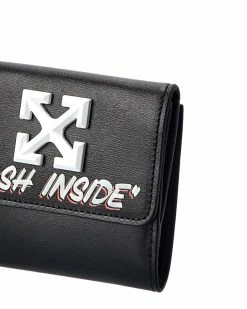 Cheapest 😀 OFF WHITE 👩 women Off-White Jitney Quote Print Leather Coin Purse 🔥 -US Off-White Sales 2022 bd6d99e0ae234540b7607f1339aab883 1080x