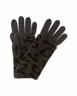 Cheap 🤩 women Forte Cashmere Reversible Animal Cashmere Gloves 💯